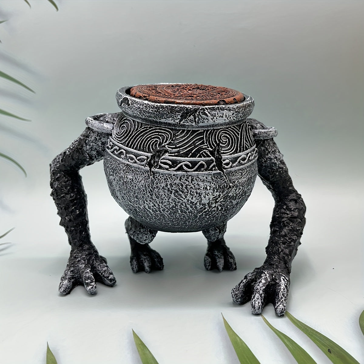1pc Elden Ring Pot Boy Statue Ornament For Plant Pot, Home Collection, Gift For Kid
