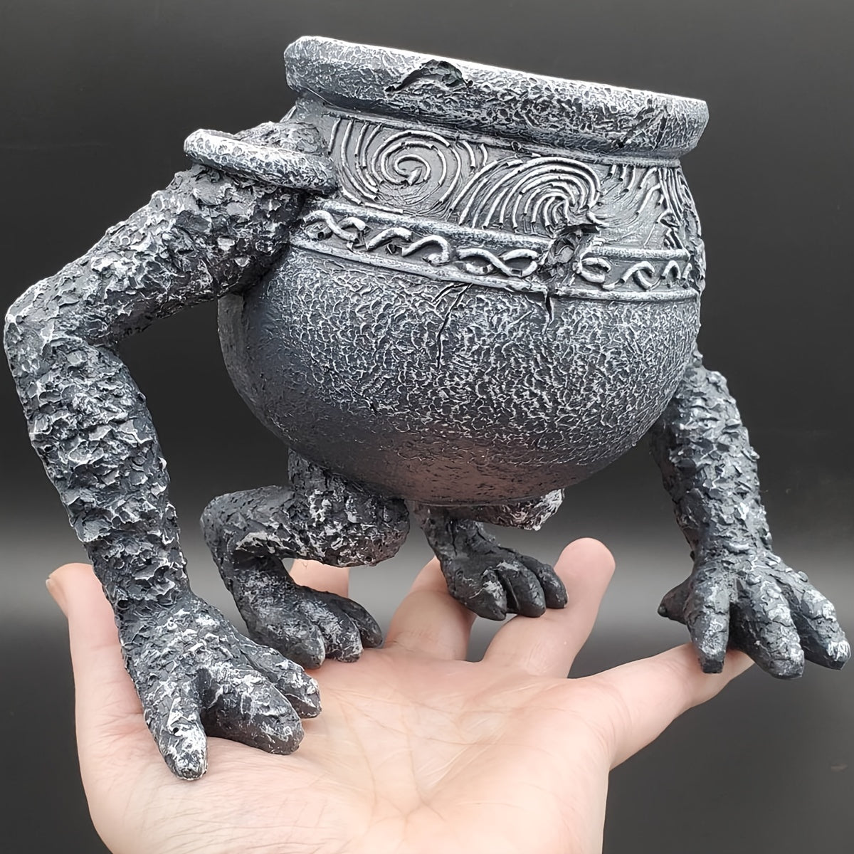 1pc Elden Ring Pot Boy Statue Ornament For Plant Pot, Home Collection, Gift For Kid