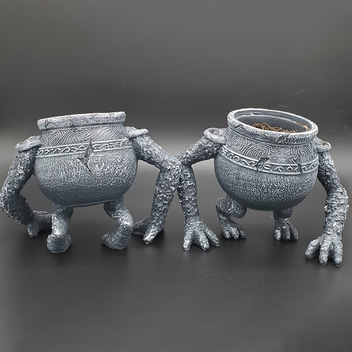 1pc Elden Ring Pot Boy Statue Ornament For Plant Pot, Home Collection, Gift For Kid