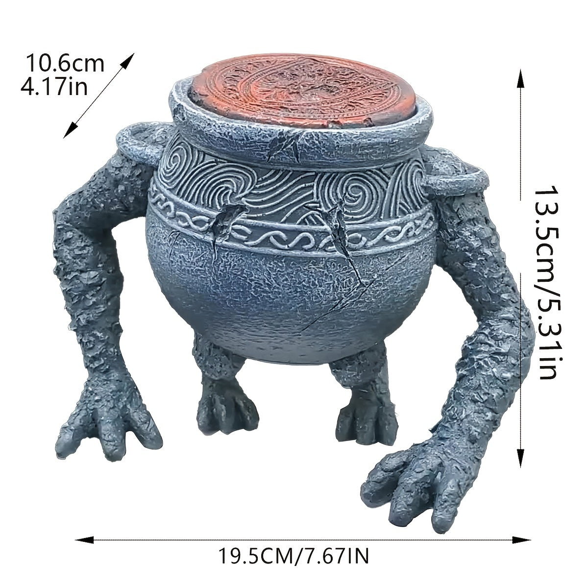 1pc Elden Ring Pot Boy Statue Ornament For Plant Pot, Home Collection, Gift For Kid