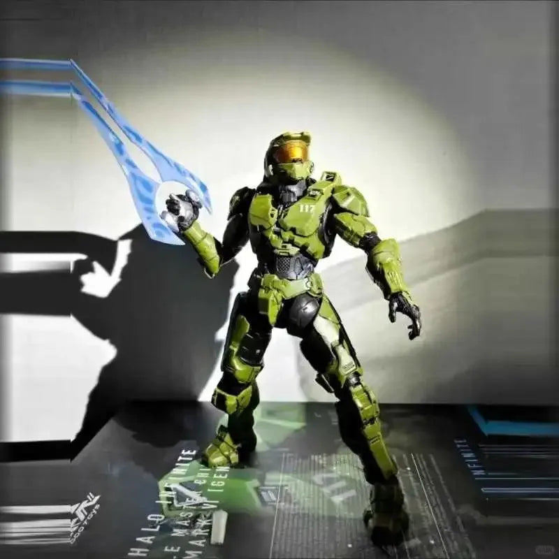 18CM RE:EDIT Reach 1/12 SCALE MASTER CHIEF MJOLNIR MARK V1 Articulated Action Figures Desktop ornament Decor Boy Trend Toys Gift