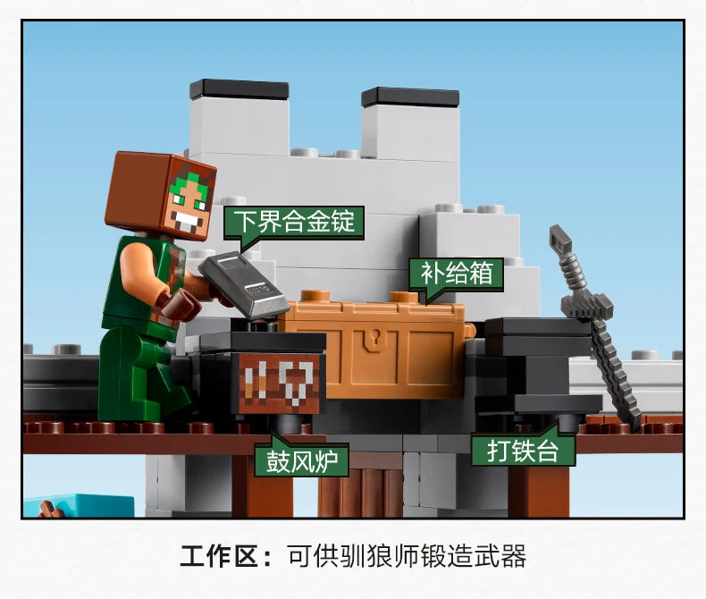Lego Minecraft 21261 Wolf Forces Educational Toys Building Blocks for Boys and Girls