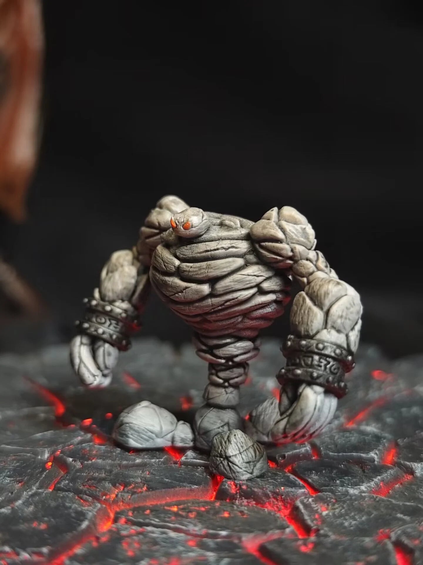 World of Warcraft Mini Figure - Painted Model Display Chess Piece Fire Water Earth Elementals Collectible Toy
