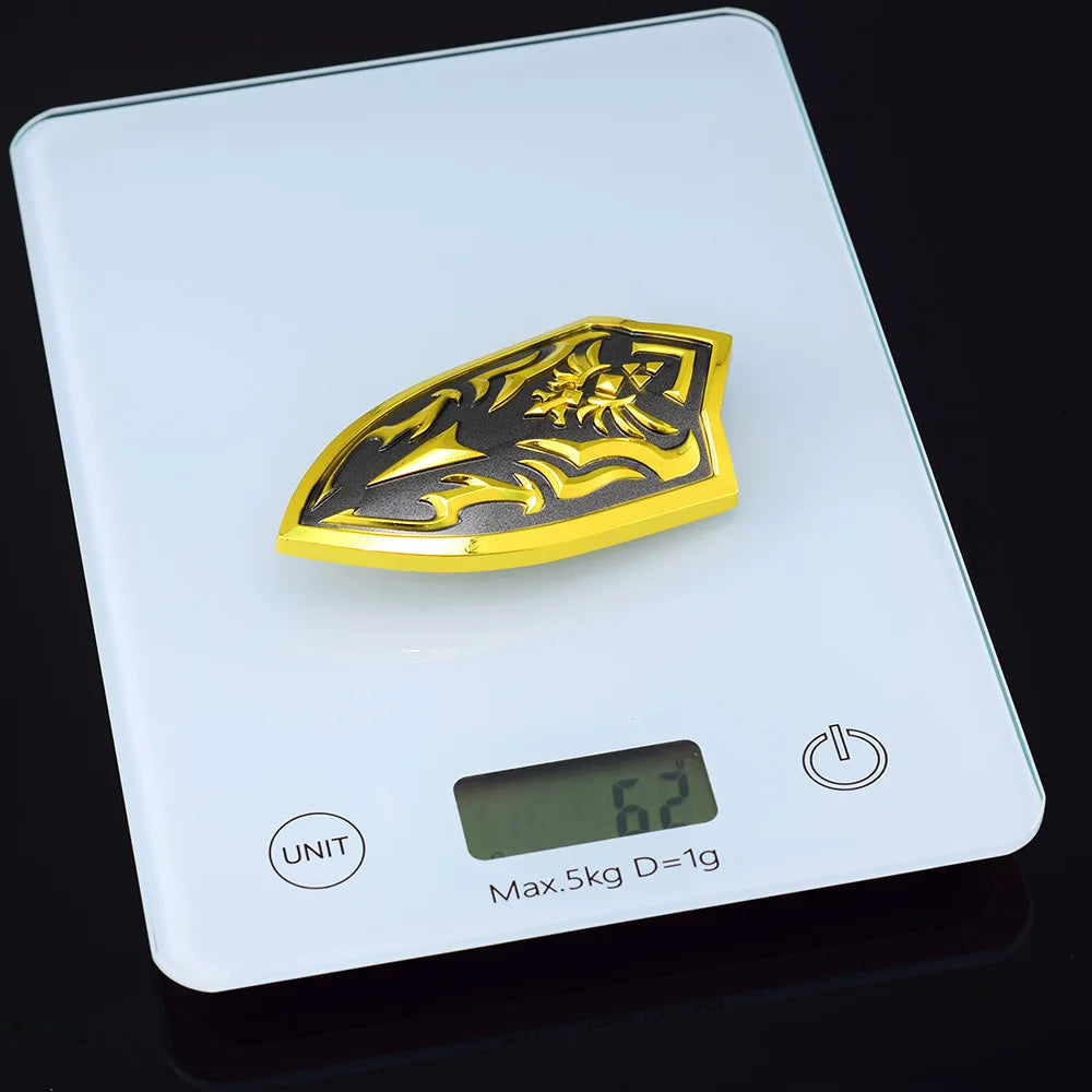 9.5cm/3.74in Zeldaa Kingdom Tears Sky Sword Guard Shield Royal Clan Weapon Model Craft Decorations Ornaments Collections Desktop
