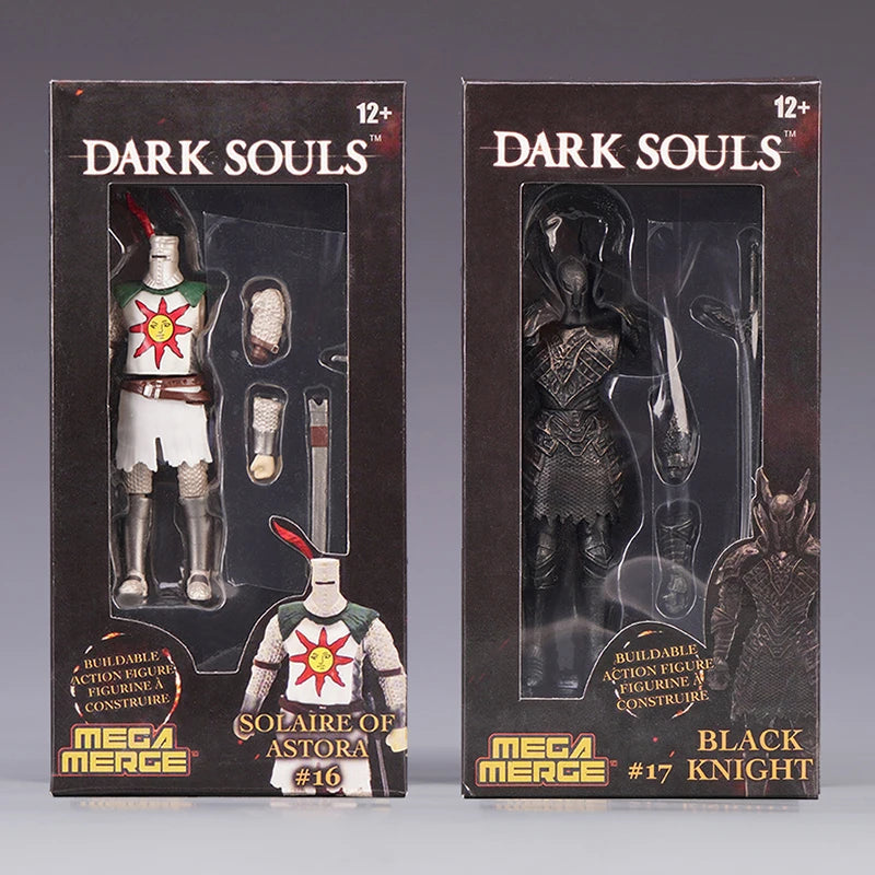 Game Dark Souls Figures Black Knight Artorias Action Figure PVC Movable Collection Solaire of Astora Model Toys for Child's Gift