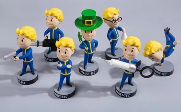 Fallout 4 Vault Boy Generation 7 Dolls Game Action Figure Shaking Cartoon Statue Collectible Toy Ornament Model Kids Toys Gift