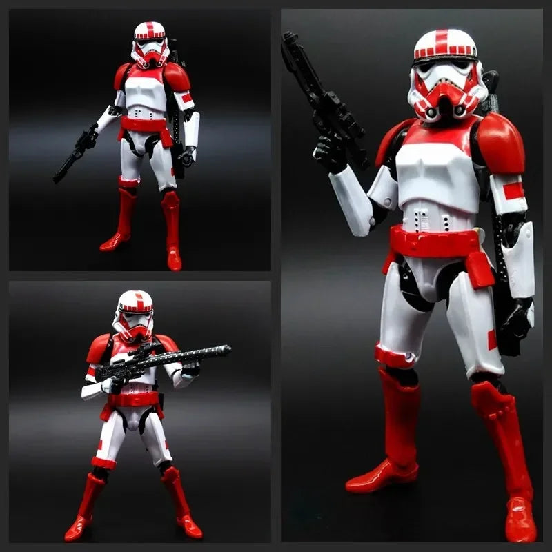 Star Wars Shock Action Figure white Trooper Stormtrooper 6 "Force Awakens Boba Darth Vader Cartoon Model Desktop Ornament Gift