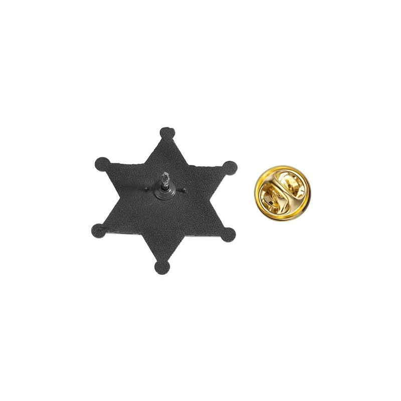 Fallout New Vegas Pin Sunset Sarsaparilla Deputy Badge Western Style Brooch Video Game Merch for Cosplay Backpack