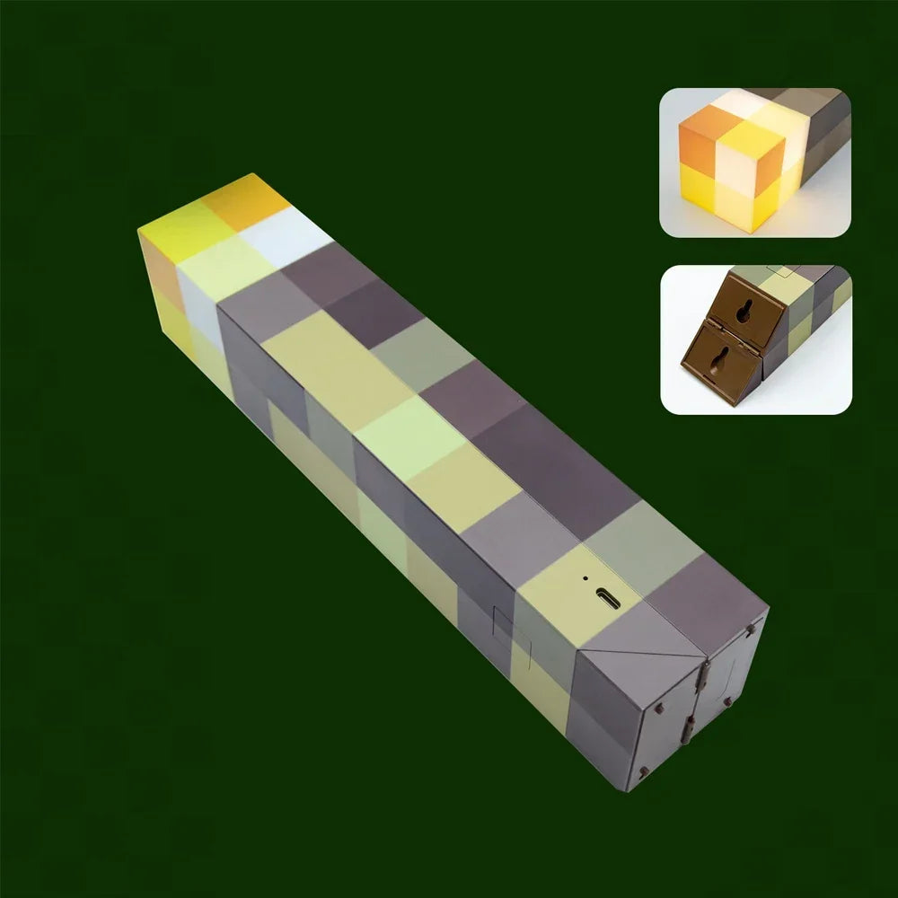 Minecraft sword night light decoration colour changer sword game peripheral gift model table lamp gift for children