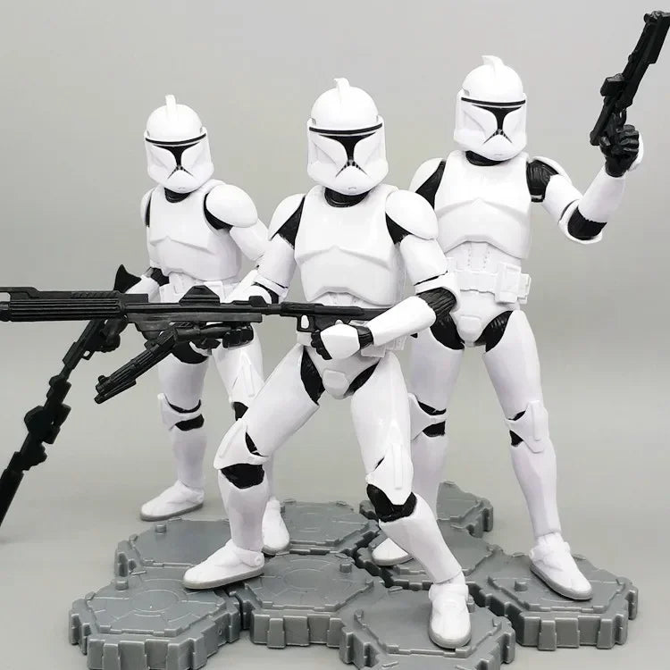 Star Wars Shock Action Figure white Trooper Stormtrooper 6 "Force Awakens Boba Darth Vader Cartoon Model Desktop Ornament Gift
