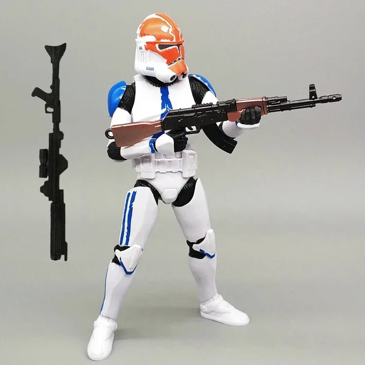 Star Wars Shock Action Figure white Trooper Stormtrooper 6 "Force Awakens Boba Darth Vader Cartoon Model Desktop Ornament Gift