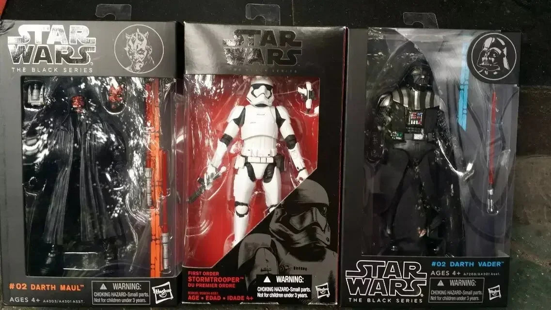 Star Wars Shock Action Figure white Trooper Stormtrooper 6 "Force Awakens Boba Darth Vader Cartoon Model Desktop Ornament Gift