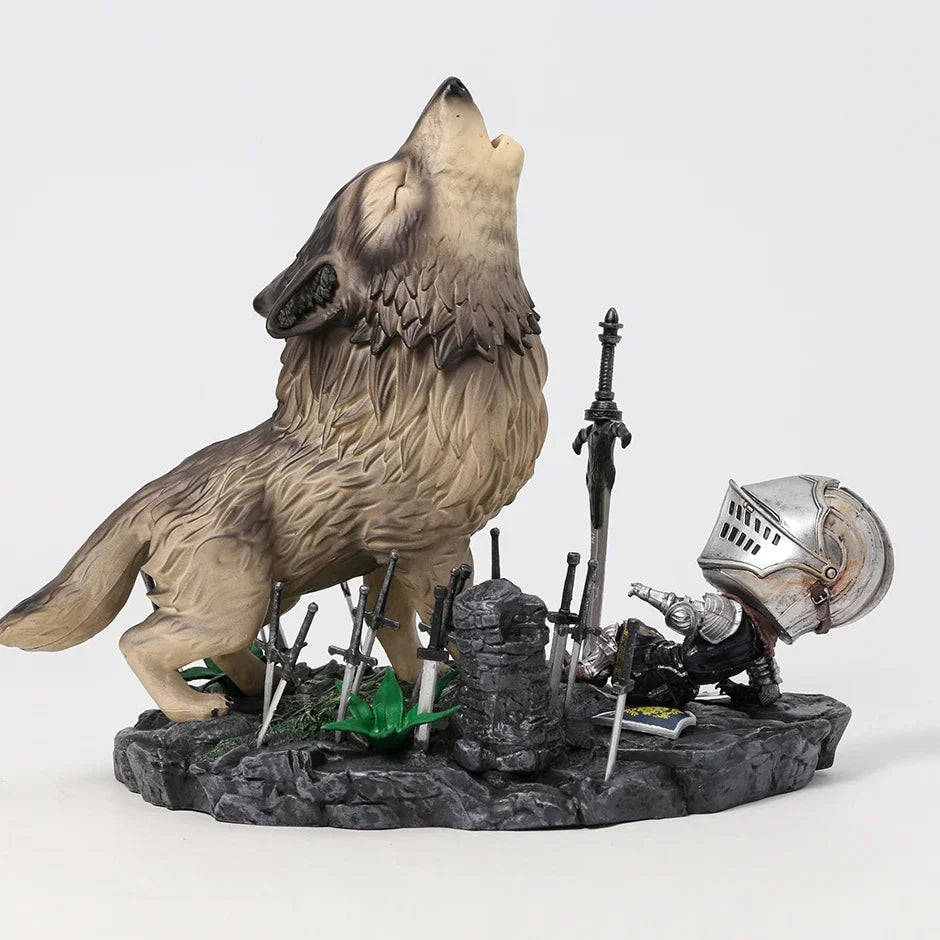 22cm Dark Souls The Great Grey Wolf Sif PVC Collection Model Statue Figure Toy