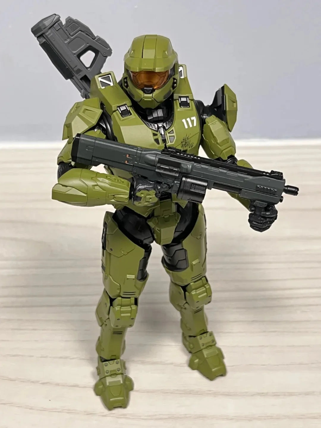 18CM RE:EDIT Reach 1/12 SCALE MASTER CHIEF MJOLNIR MARK V1 Articulated Action Figures Desktop ornament Decor Boy Trend Toys Gift