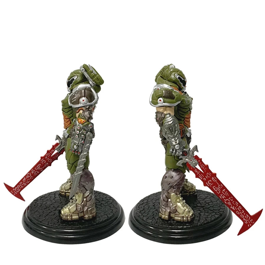 21.5cm/8.46in Doom Eternal Anime Game Figure Doom Slayer Action Figure Room Decorations PVC Adult Collection Model Doll Toys