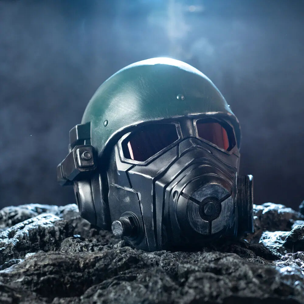 Xcoser Game Fallout 4 NCR Veteran Ranger Armor Helmet Padded Cosplay Mask Resin for Adults Halloween
