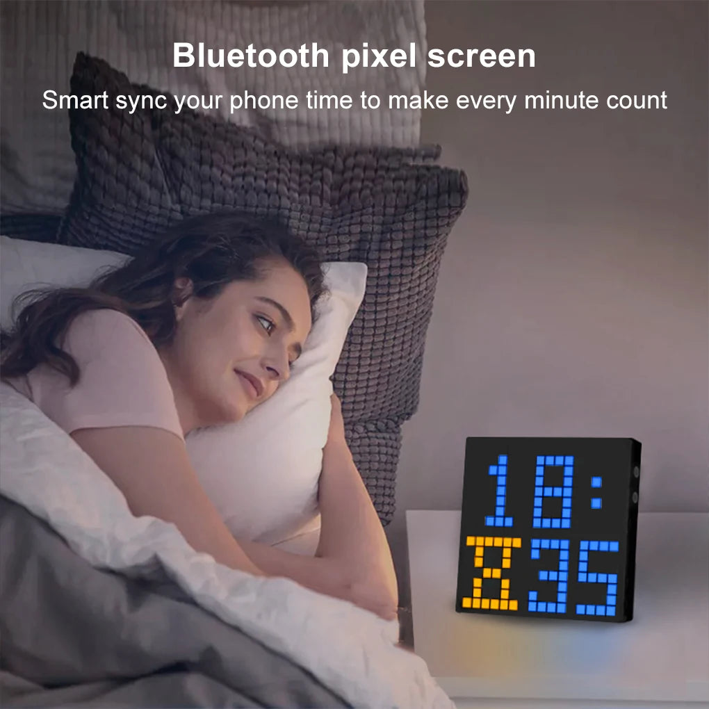 LED Pixel Matrix Bluetooth Smart Display 16x16 RGB Digital Lamp Panel DIY Art Display Gaming Anime Room Decor Frame APP Control