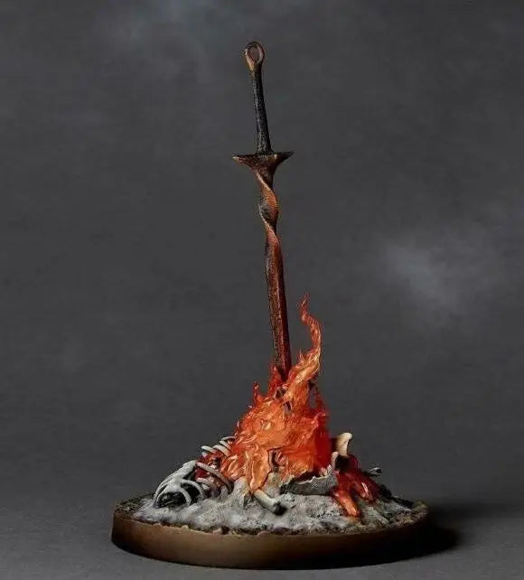 23cm Dark Souls Bonfire Lightsaber Action Figure Game Peripheral Collectible Toy Models Desktop Decorations Birthday Gift