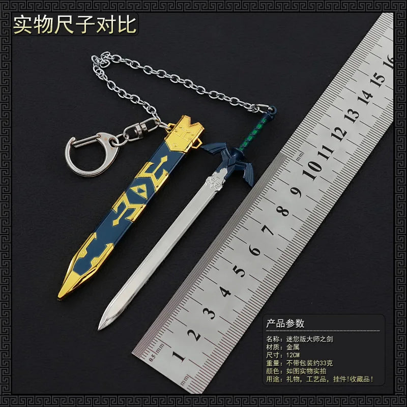 The Legend of Zelda Game Merchandise Master Sword12CMFull Metal Craft Ornament with Sheath