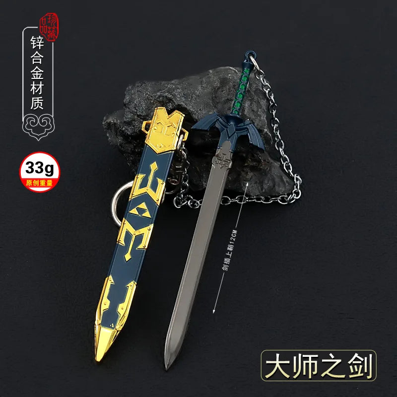 The Legend of Zelda Game Merchandise Master Sword12CMFull Metal Craft Ornament with Sheath