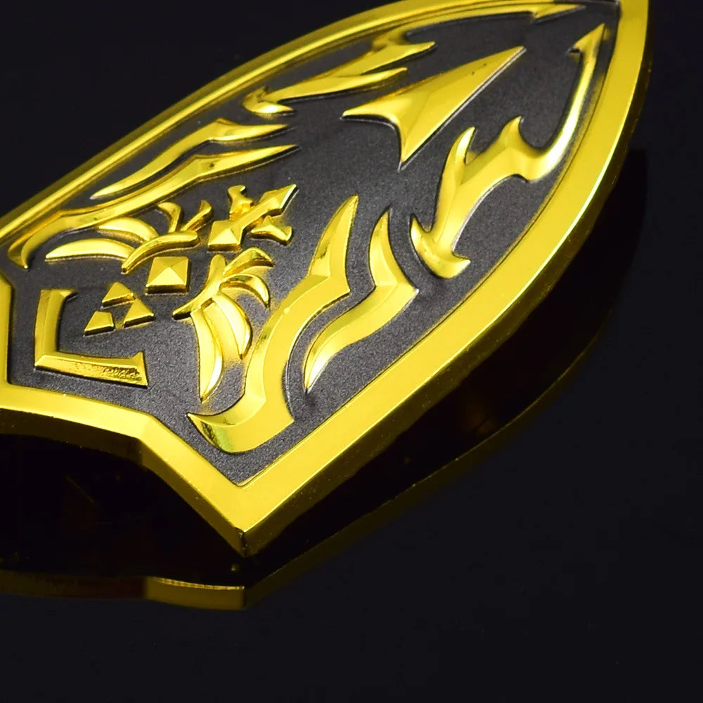 9.5cm/3.74in Zeldaa Kingdom Tears Sky Sword Guard Shield Royal Clan Weapon Model Craft Decorations Ornaments Collections Desktop