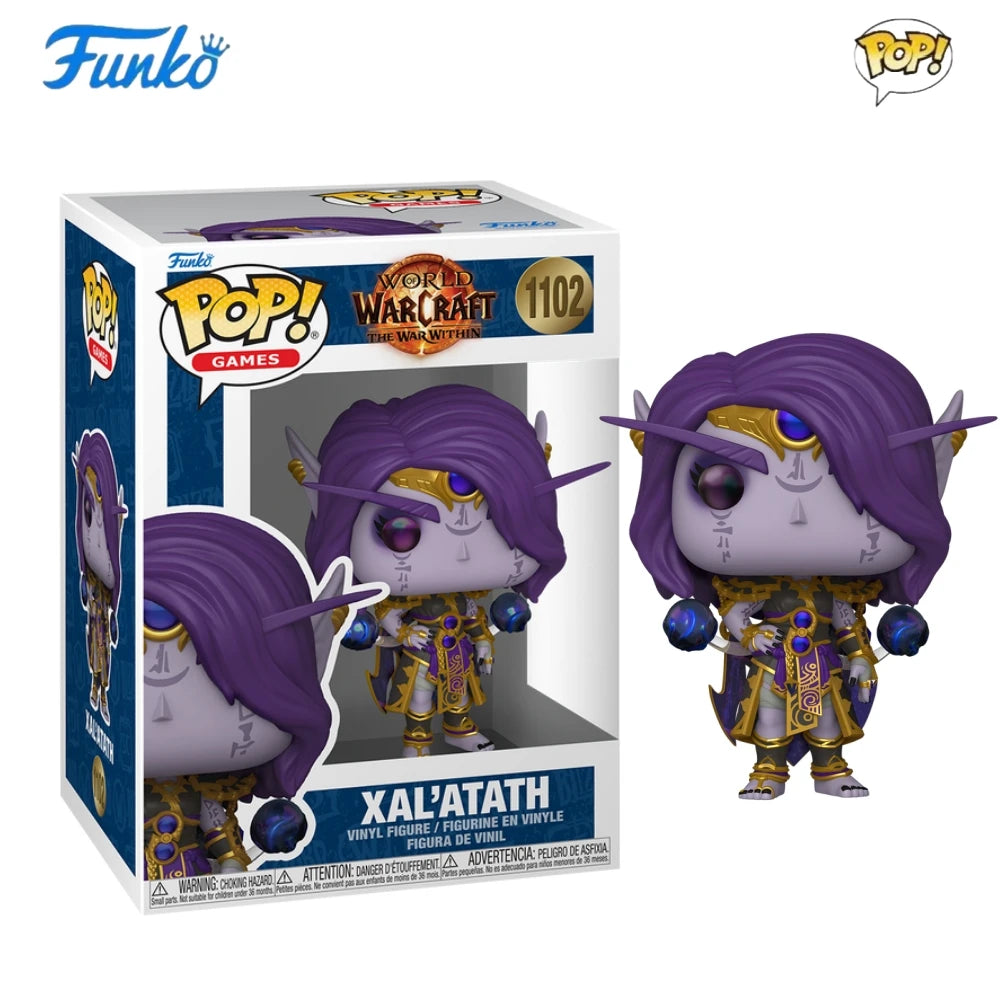 World of Warcraft Anduin Jaina Proudmoore Illidan Xal'atath Figure FUNKO POP Collectible Limited Edition Figurine Toy Gift