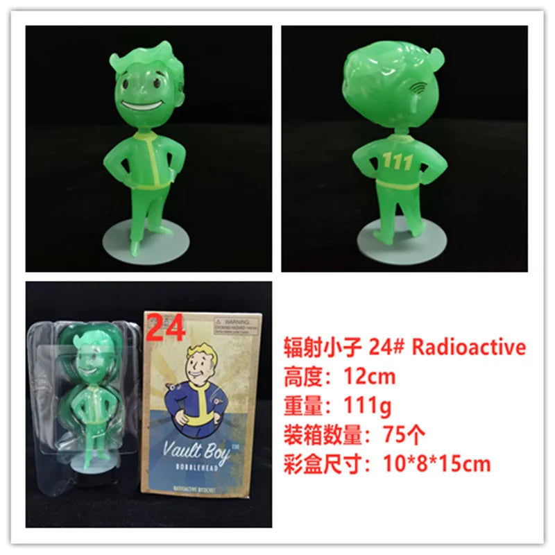 Fallout 4 Vault Boy Generation 7 Dolls Game Action Figure Shaking Cartoon Statue Collectible Toy Ornament Model Kids Toys Gift