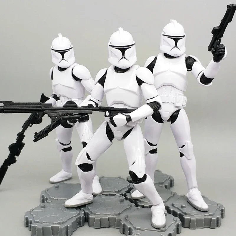 Star Wars Shock Action Figure white Trooper Stormtrooper 6 "Force Awakens Boba Darth Vader Cartoon Model Desktop Ornament Gift