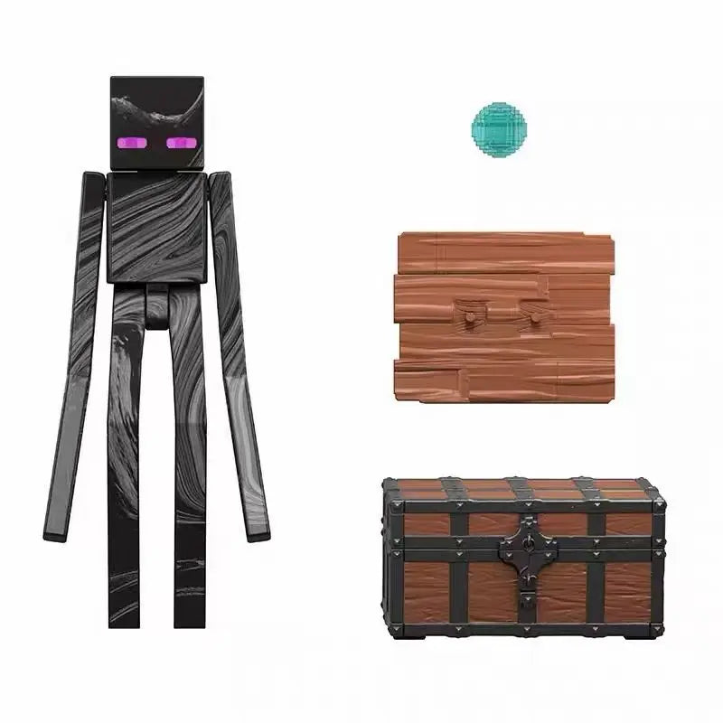 Original Minecraft Game Character Collection Movie Series Same Style Action Figure Model Interactive Toy Boy Birthday Gift