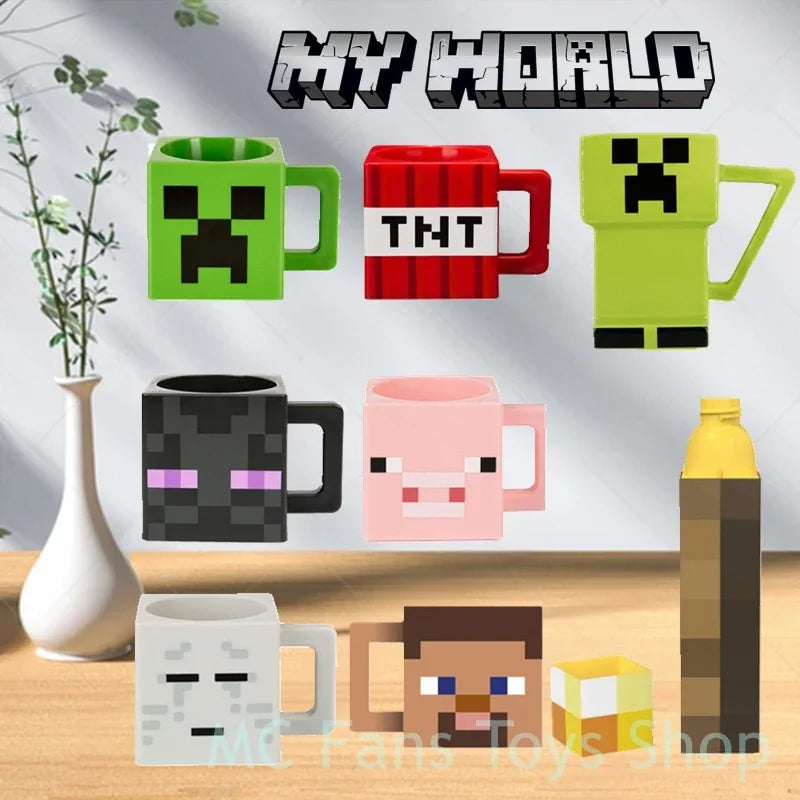 Minecrafte Ender Man TNT Creeper Cup Game Peripheral Children's Water Drinking Cups Creative Mug Tea Cups for Gift Kitchen Toys
