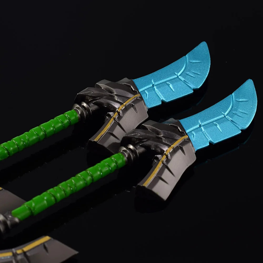 22cm/8.66in World of Warcrafts Game Peripheral Weapon Models Swords Halberds Metal Zinc Alloy Crafts Toys Ornament Figurines Boy