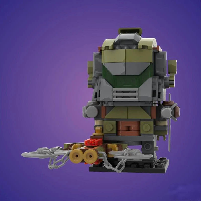 209PCS MOC Doomes Praetor Slayer Armored Warrior Model DIY Model Building Blocks Birthday Toys Gift