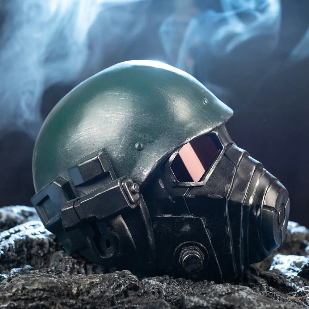 Xcoser Game Fallout 4 NCR Veteran Ranger Armor Helmet Padded Cosplay Mask Resin for Adults Halloween