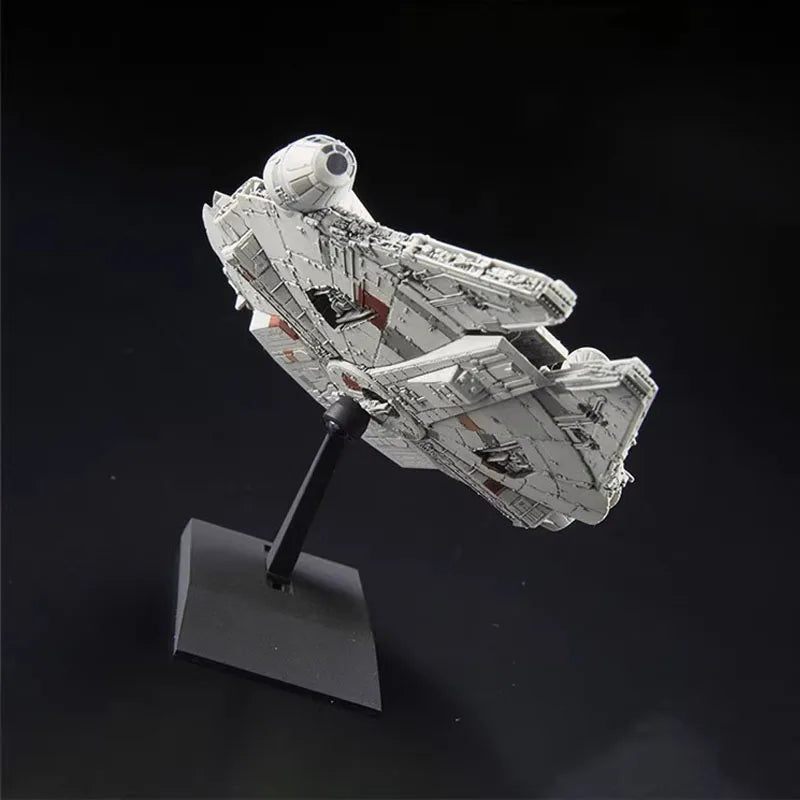 Bandai Original Star Wars Anime Figure VEHICLE MODEL 006 Millennium Falcon Action Figure Toys Model Ornaments Gifts for Children