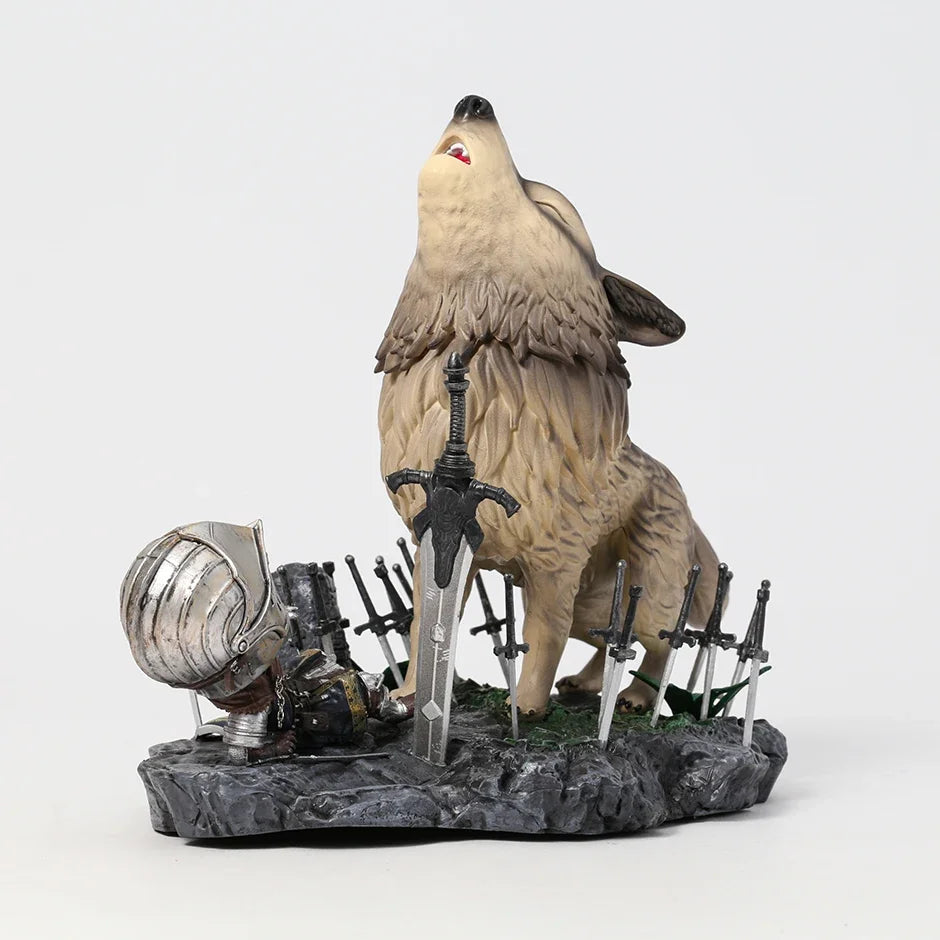 22cm Dark Souls The Great Grey Wolf Sif PVC Collection Model Statue Figure Toy