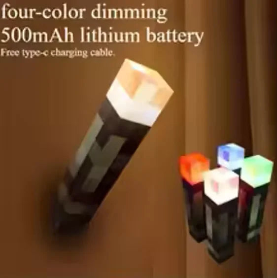 Minecraft sword night light decoration colour changer sword game peripheral gift model table lamp gift for children