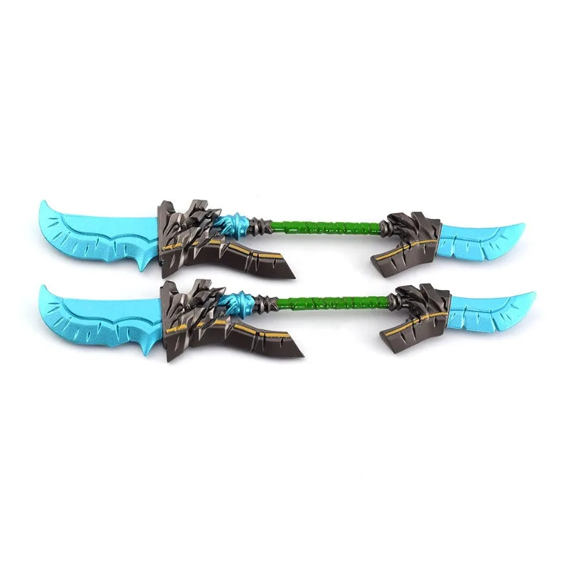 22cm/8.66in World of Warcrafts Game Peripheral Weapon Models Swords Halberds Metal Zinc Alloy Crafts Toys Ornament Figurines Boy