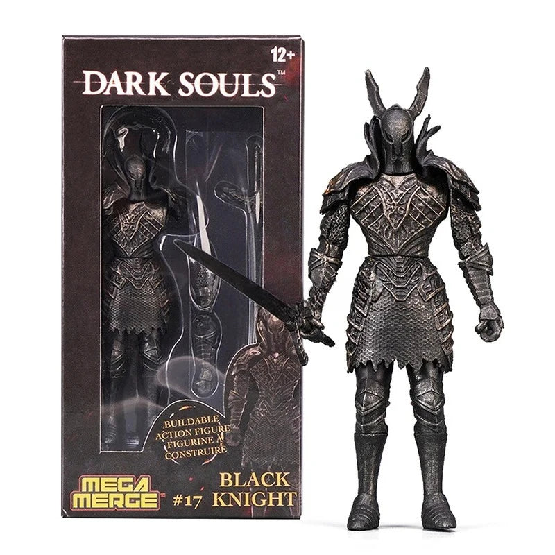 Game Dark Souls Figures Black Knight Artorias Action Figure PVC Movable Collection Solaire of Astora Model Toys for Child's Gift