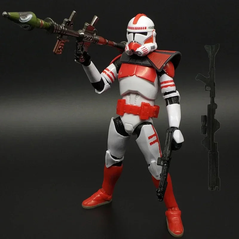Star Wars Shock Action Figure white Trooper Stormtrooper 6 "Force Awakens Boba Darth Vader Cartoon Model Desktop Ornament Gift