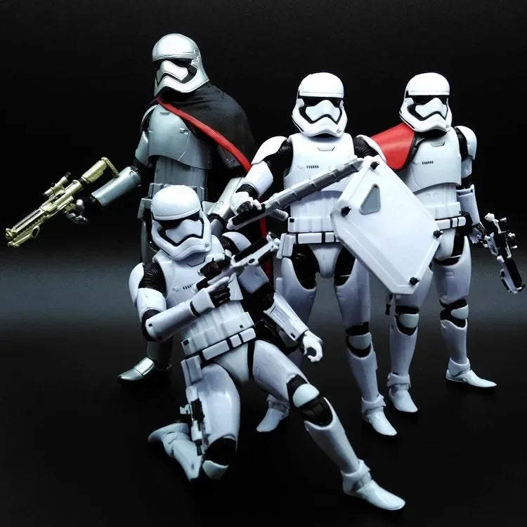 Star Wars Shock Action Figure white Trooper Stormtrooper 6 "Force Awakens Boba Darth Vader Cartoon Model Desktop Ornament Gift