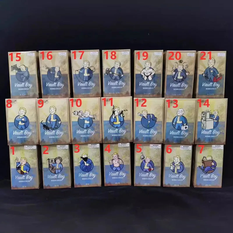 Fallout 4 Vault Boy Generation 7 Dolls Game Action Figure Shaking Cartoon Statue Collectible Toy Ornament Model Kids Toys Gift