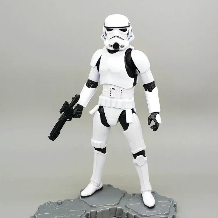 Star Wars Shock Action Figure white Trooper Stormtrooper 6 "Force Awakens Boba Darth Vader Cartoon Model Desktop Ornament Gift