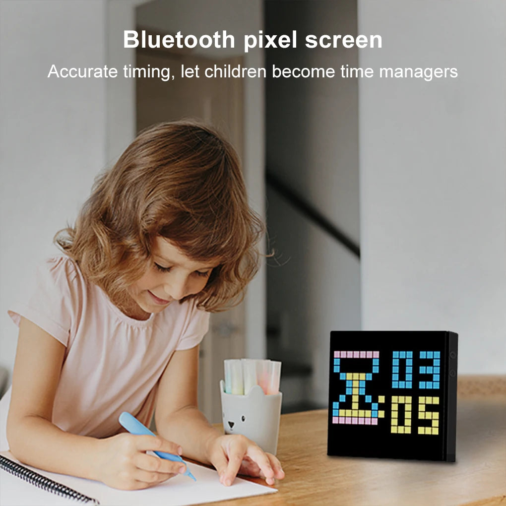 LED Pixel Matrix Bluetooth Smart Display 16x16 RGB Digital Lamp Panel DIY Art Display Gaming Anime Room Decor Frame APP Control
