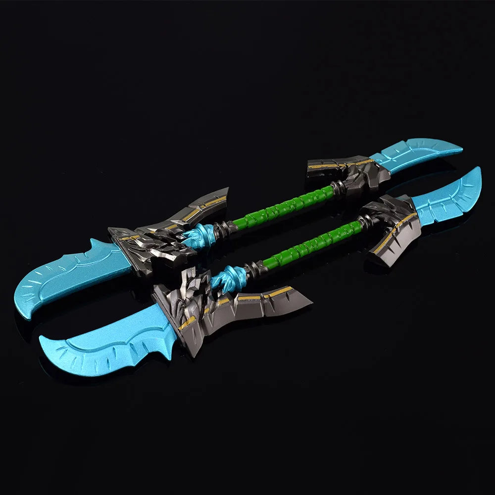 22cm/8.66in World of Warcrafts Game Peripheral Weapon Models Swords Halberds Metal Zinc Alloy Crafts Toys Ornament Figurines Boy