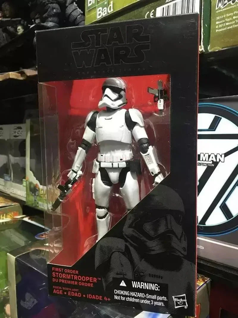 Star Wars Shock Action Figure white Trooper Stormtrooper 6 "Force Awakens Boba Darth Vader Cartoon Model Desktop Ornament Gift