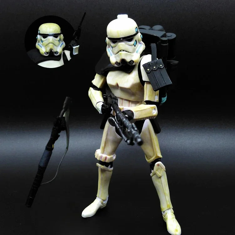 Star Wars Shock Action Figure white Trooper Stormtrooper 6 "Force Awakens Boba Darth Vader Cartoon Model Desktop Ornament Gift