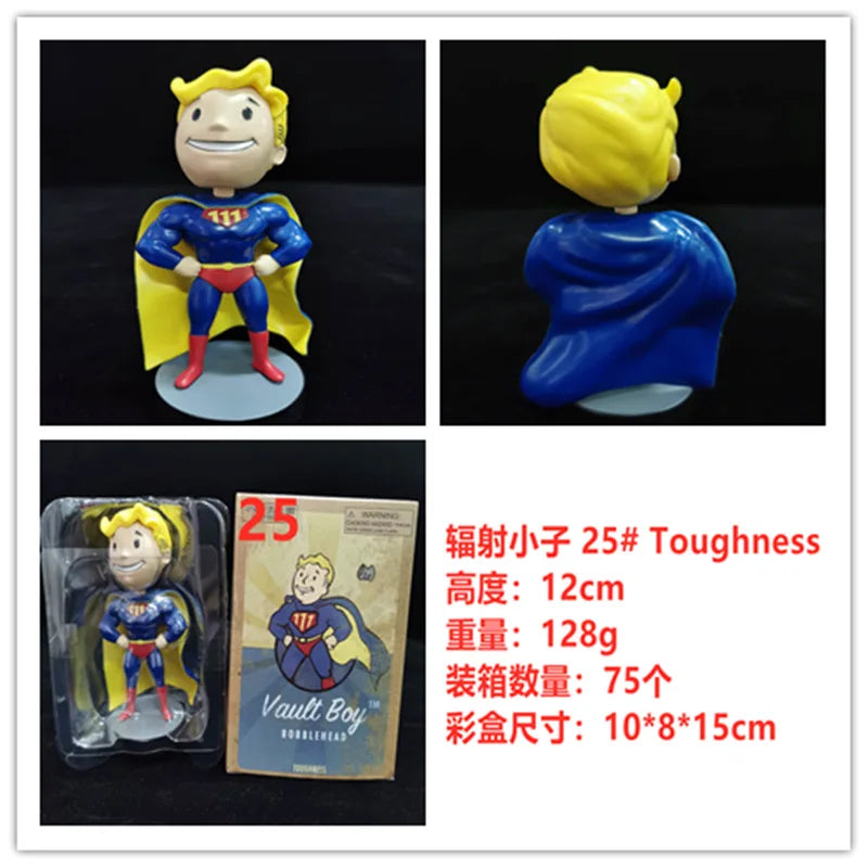 Fallout 4 Vault Boy Generation 7 Dolls Game Action Figure Shaking Cartoon Statue Collectible Toy Ornament Model Kids Toys Gift