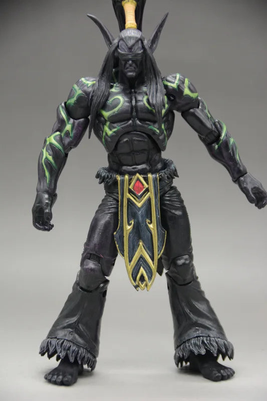 18cm World Of Warcraft Game Peripheral Illidan Stormrage Pvc Game Figure Collection Doll Desktop Ornament Gift To Friend