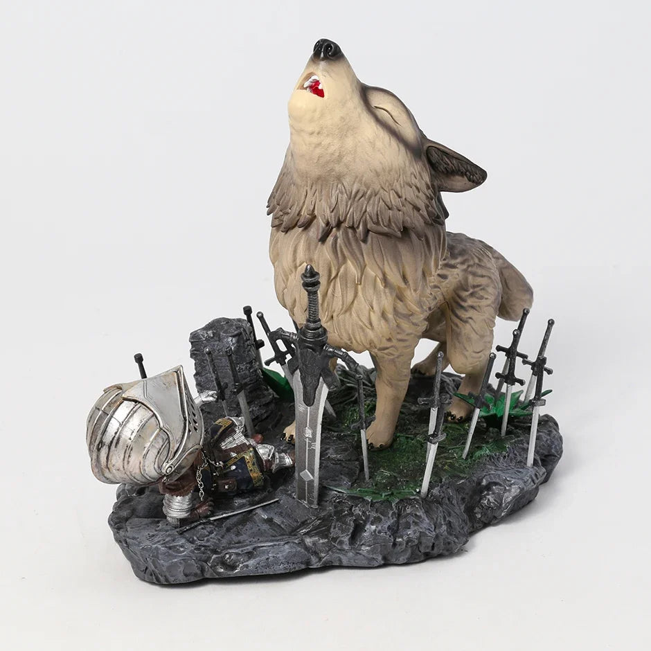 22cm Dark Souls The Great Grey Wolf Sif PVC Collection Model Statue Figure Toy
