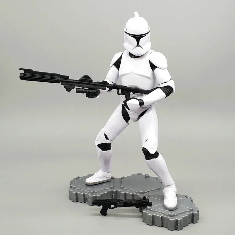 Star Wars Shock Action Figure white Trooper Stormtrooper 6 "Force Awakens Boba Darth Vader Cartoon Model Desktop Ornament Gift